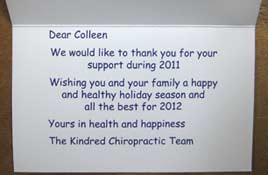 Personalised card