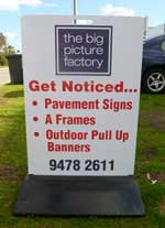 Pavement sign